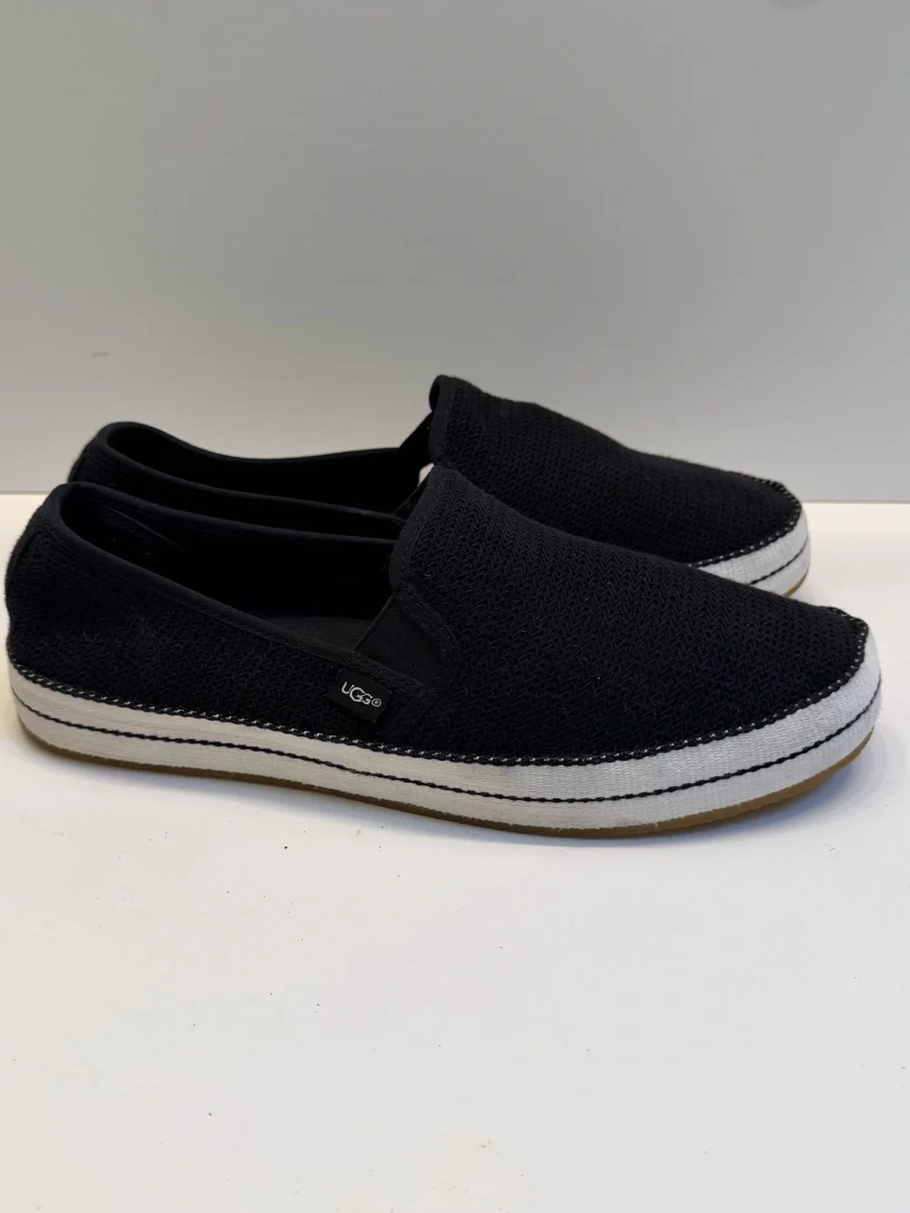 Ugg Bren Woven Knit Slip On size 10